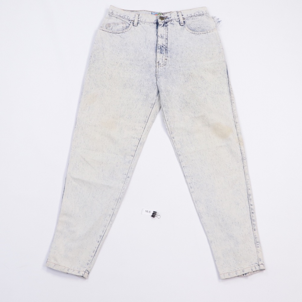 Vtg 90s IOU Streetwear Mens 30x29 Acid Wash Jeans